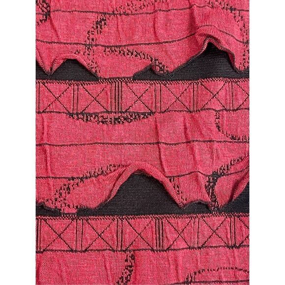 Max Studio women’s small dress red black distressed - Picture 6 of 6